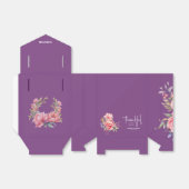 Gepersonaliseerd voor altijd dankbaar roze pioen b bedankdoosjes (Uitgevouwen)