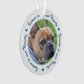 Gepersonaliseerd voor altijd in ons hart Gedeelte Ornament (voorkant)