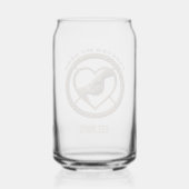 Gepersonaliseerd Voor altijd mijn held Ouder-kind- Blikvorm Glas (Voorkant)
