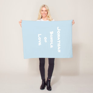 Gepersonaliseerd voor Baby "Bundle of Love" Soft B Fleece Deken