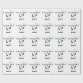 Gepersonaliseerd voor de heer en mevrouw Chickens Cadeaupapier (Vlak)