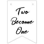 Gepersonaliseerd voor de heer & mevrouw Pas getrou Vlaggetjes (Tweede vlag)