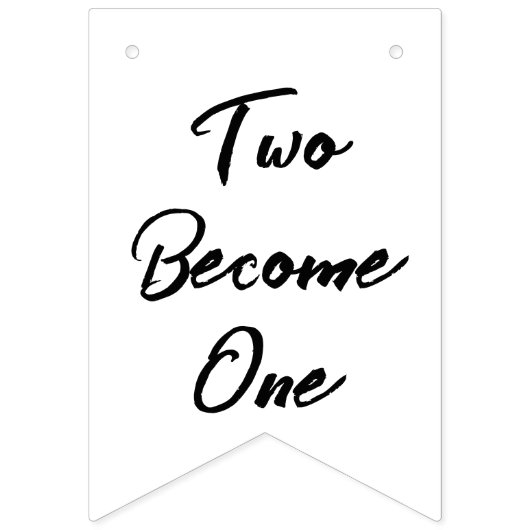 Gepersonaliseerd voor de heer & mevrouw Pas getrou Vlaggetjes (Tweede vlag)