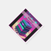 Gepersonaliseerd voor de liefde van boeken Roze 2 Servet (Hoek)