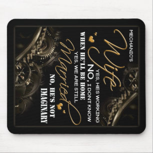 Gepersonaliseerd voor de vrouw van Mijn Mechanica, Muismat