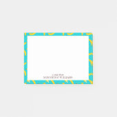 Gepersonaliseerd voor het Bananenpatroon Fun Banan Post-it® Notes (Voorkant)