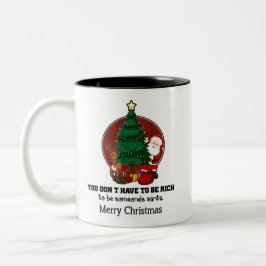 Gepersonaliseerd voor kerstvakantie Gifting Tweekleurige Koffiemok