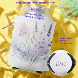 Gepersonaliseerd voor Mam of Iedereen Bloemen Blikjeskoeler