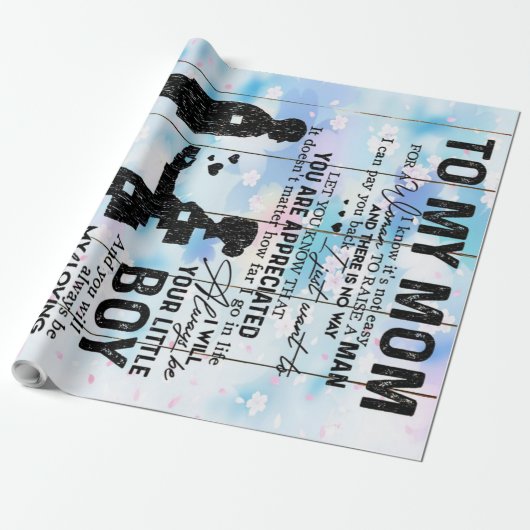 Gepersonaliseerd voor mam, stutt het Cadeau van de Cadeaupapier (Uitgerold)