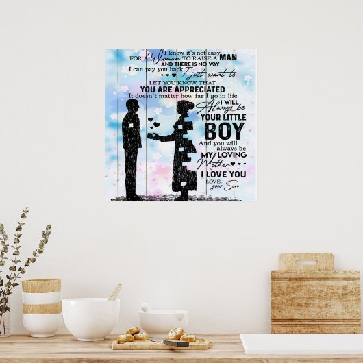 Gepersonaliseerd voor mam, stutt het Cadeau van de Poster (Keuken)