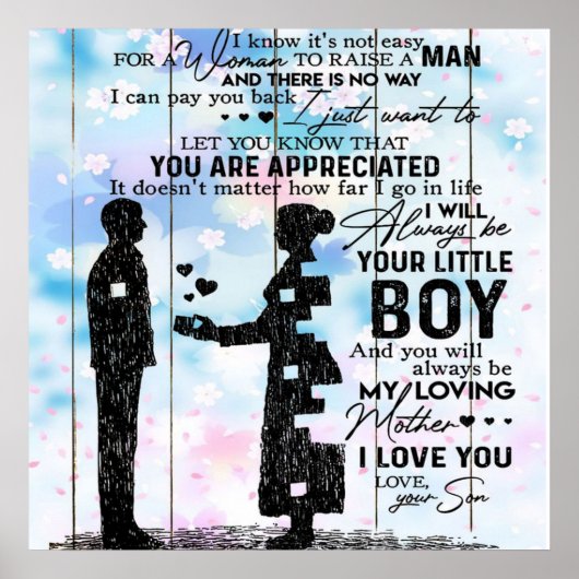 Gepersonaliseerd voor mam, stutt het Cadeau van de Poster (Voorkant)