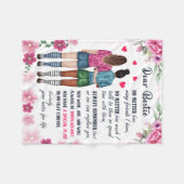 Gepersonaliseerd voor mijn beste vriend Hartelijk  Fleece Deken (Voorkant (Horizontaal))