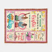 Gepersonaliseerd voor mijn beste vriend Hartelijk  Fleece Deken (Voorkant (Horizontaal))