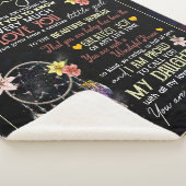 Gepersonaliseerd voor mijn dochter, liefde van mam sherpa deken (3/4)