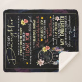 Gepersonaliseerd voor mijn dochter, liefde van mam sherpa deken (Voorkant (horizontaal))