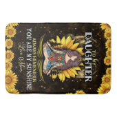 Gepersonaliseerd voor mijn dochter-liefde van mama badmat (Voorkant)