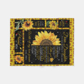 Gepersonaliseerd voor mijn dochter-liefde van mama fleece deken (Voorkant (Horizontaal))