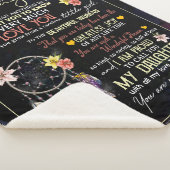 Gepersonaliseerd voor mijn dochter liefde van mama sherpa deken (3/4)