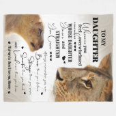 Gepersonaliseerd voor mijn dochter Reighten Your C Fleece Deken (Voorkant (Horizontaal))