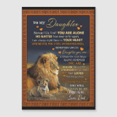 Gepersonaliseerd voor mijn dochter van papa, (Voorkant)