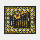 Gepersonaliseerd voor mijn geweldige dochter Sunfl Fleece Deken (Voorkant (Horizontaal))