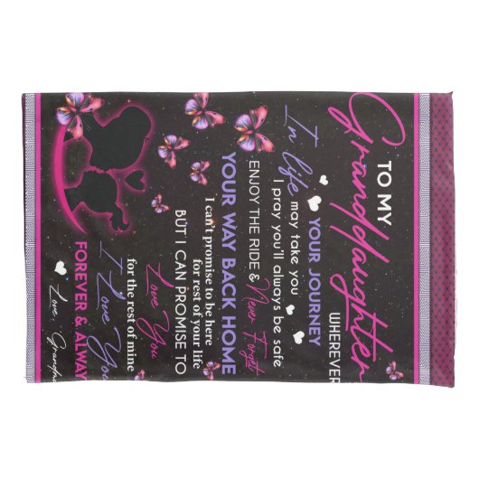 Gepersonaliseerd voor mijn kleindochter Butterfly Kussensloop (Voorkant)