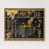 Gepersonaliseerd voor mijn mama-liefde voor bijen  legpuzzel (Horizontaal)