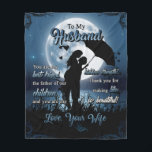 Gepersonaliseerd voor mijn man | Husband Birthday  Fleece Deken<br><div class="desc">Gepersonaliseerd voor mijn man,  koppel onder Valentijn-cadeaus voor moeders,  gepensioneerde Birthday Gift,  Romantic Husband Gift,  Wedding Jubileum Blanket</div>