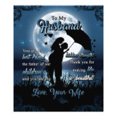 Gepersonaliseerd voor mijn man | Husband Birthday  Foto Afdruk (Voorkant)