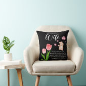 Gepersonaliseerd voor mijn prachtige vrouw, ik hou kussen (Stoel)