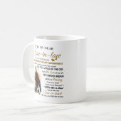 Gepersonaliseerd voor mijn schoonzoon Eagle Mok, d Koffiemok (Voorkant links)