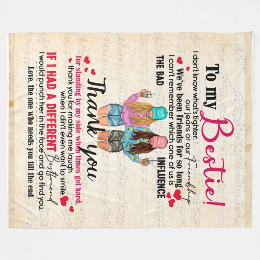 Gepersonaliseerd voor mijn stropdas, vrienden cade fleece deken (Voorkant (Horizontaal))