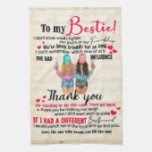 Gepersonaliseerd voor mijn stropdas, vrienden cade theedoek (Verticaal)