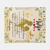 Gepersonaliseerd voor mijn vrouw liefde voor altij fleece deken (Voorkant (Horizontaal))