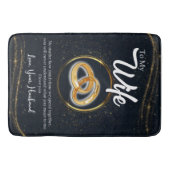 Gepersonaliseerd voor mijn vrouw | Paar Valentijn Badmat (Voorkant)