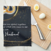 Gepersonaliseerd voor mijn vrouw | Paar Valentijn  Theedoek (Quarter Fold)