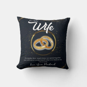 Gepersonaliseerd voor mijn vrouw   Valentijnscadea Kussen