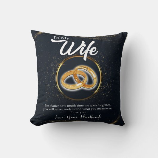 Gepersonaliseerd voor mijn vrouw | Valentijnscadea Kussen (Voorkant)
