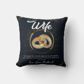 Gepersonaliseerd voor mijn vrouw | Valentijnsdagca Kussen (Voorkant)