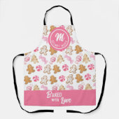 Gepersonaliseerd voor Oma Gingerbread & Sugarplum Schort (Voorkant)