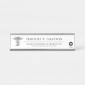 Gepersonaliseerd voor tandheelkunde bureau naambordje (Voorkant)