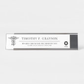 Gepersonaliseerd voor tandheelkunde bureau naambordje (Voorkant)