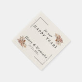 Gepersonaliseerd voor uw Happy Tears Boho bruiloft Servet (Hoek)