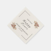 Gepersonaliseerd voor uw Happy Tears Boho bruiloft Servet (Hoek)