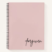 Gepersonaliseerd Voorgegeven Minimalistisch Christ Notitieboek (Voorkant)