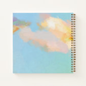 Gepersonaliseerd voorjaarsschilderij Abstract Notitieboek (Achterkant)