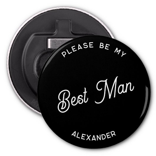 Gepersonaliseerd voorstel voor de beste man button flesopener