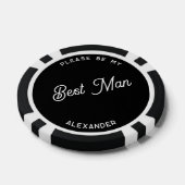 Gepersonaliseerd voorstel voor de beste man poker chips (Enkel)
