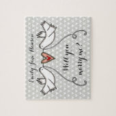 Gepersonaliseerd voorstel zal je me puzzelen legpuzzel (Verticaal)