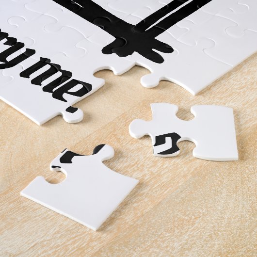 Gepersonaliseerd voorstel zal je me puzzelen legpuzzel (Zijkant)